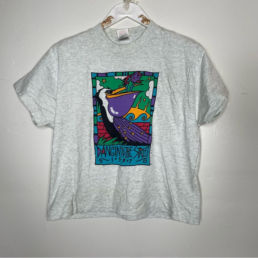 1997 DANCING IN THE STREETS GRAY T SHIRT SZ L